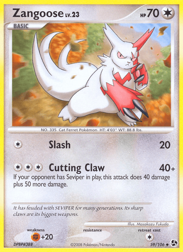 Zangoose, kortbilde fra pokemontcg.io
