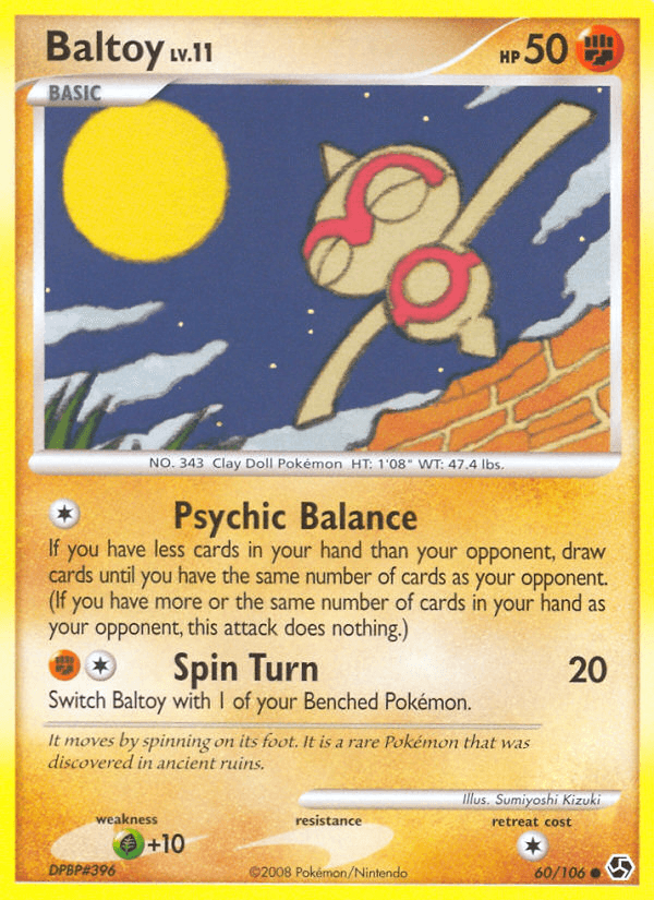 Baltoy, kortbilde fra pokemontcg.io