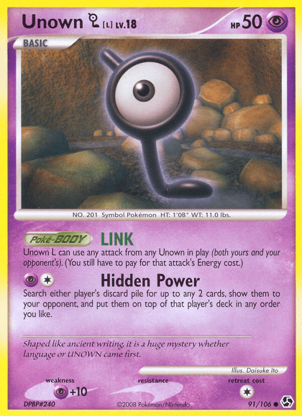 Unown [L], kortbilde fra pokemontcg.io
