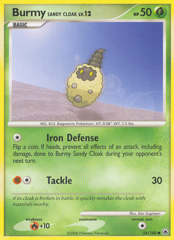 Burmy Sandy Cloak, kortbilde fra pokemontcg.io