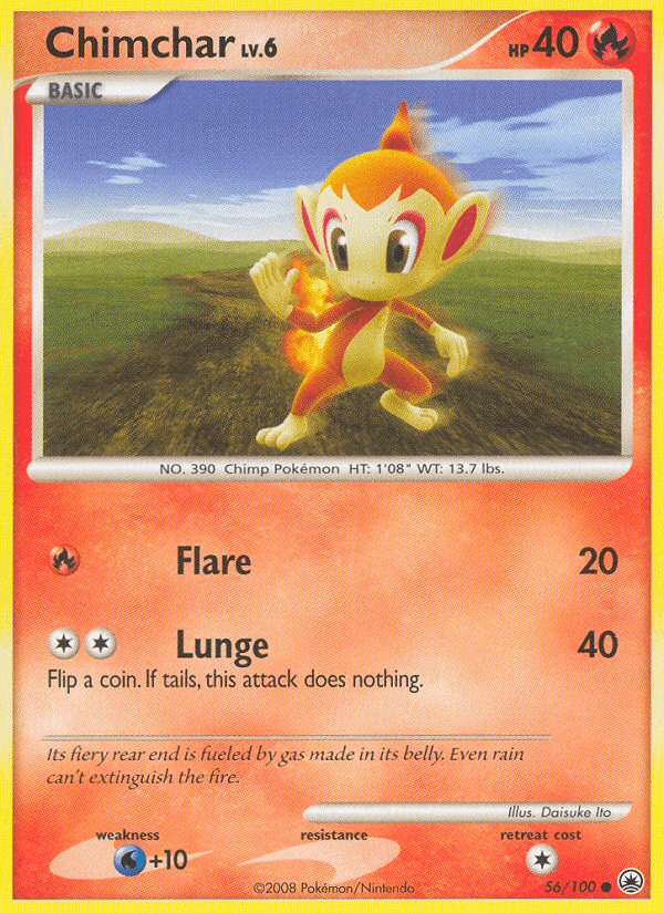 Chimchar, kortbilde fra pokemontcg.io