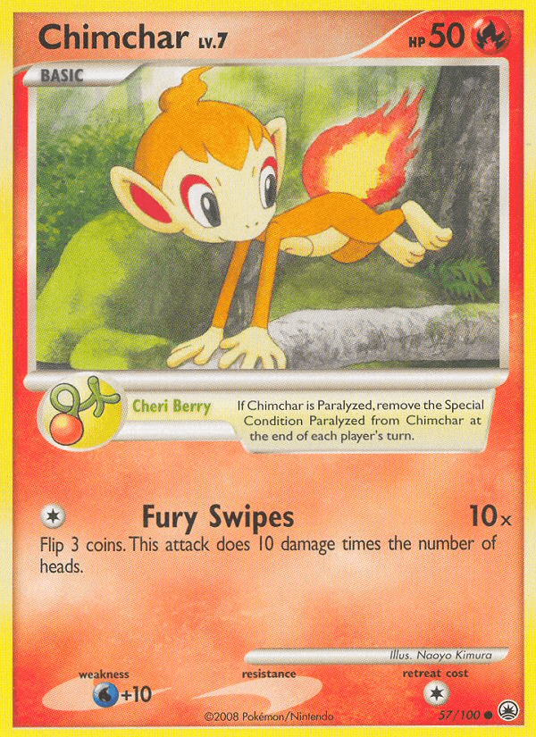 Chimchar, kortbilde fra pokemontcg.io