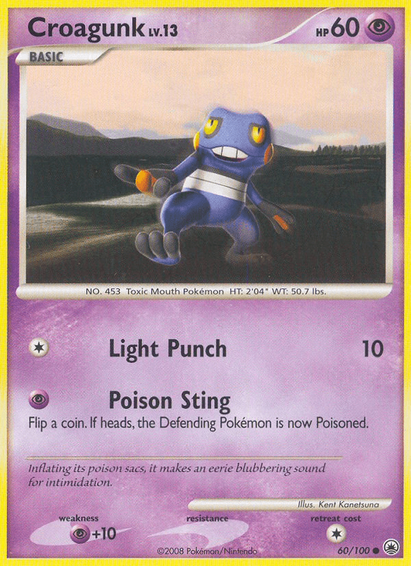Croagunk, kortbilde fra pokemontcg.io