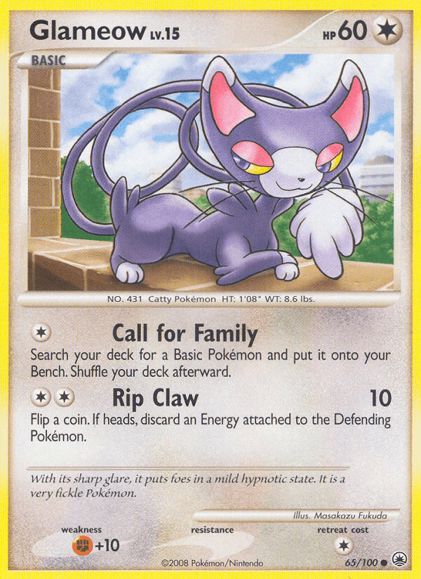 Glameow, kortbilde fra pokemontcg.io