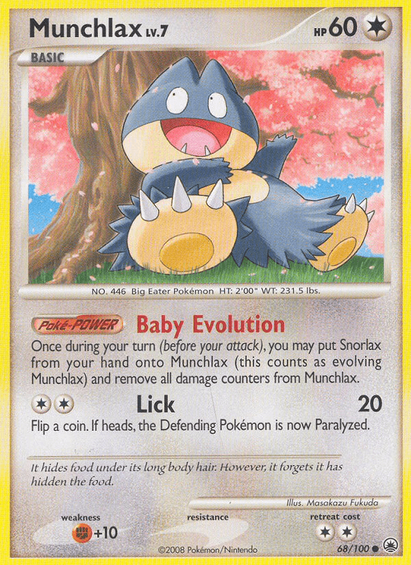 Munchlax, kortbilde fra pokemontcg.io