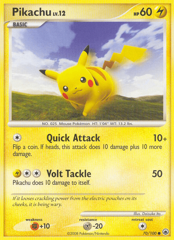 Pikachu, kortbilde fra pokemontcg.io