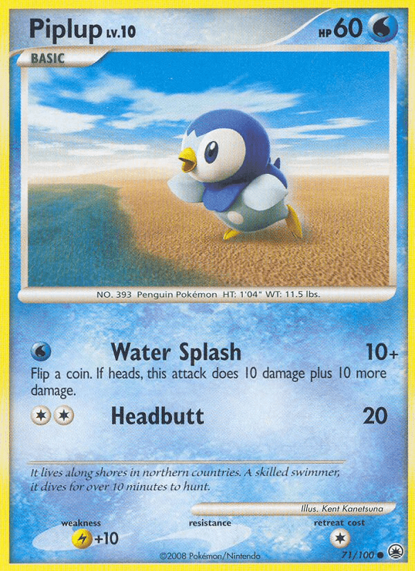 Piplup, kortbilde fra pokemontcg.io