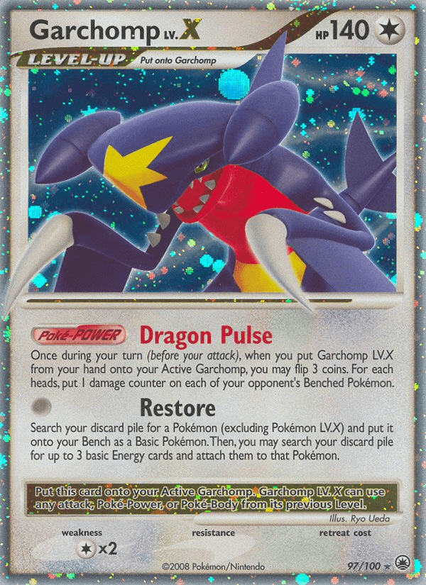 Garchomp LV.X, kortbilde fra pokemontcg.io