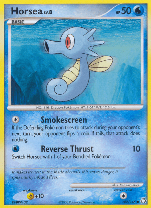 Horsea, kortbilde fra pokemontcg.io