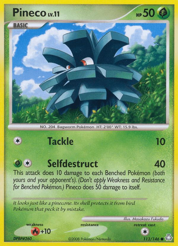 Pineco, kortbilde fra pokemontcg.io