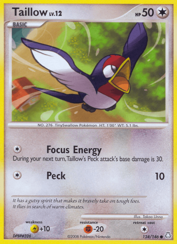 Taillow, kortbilde fra pokemontcg.io