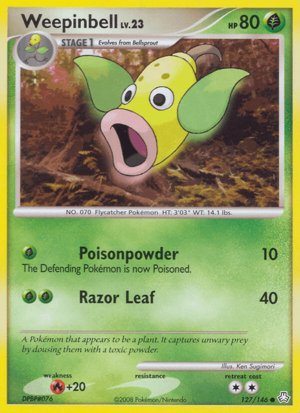 Weepinbell, kortbilde fra pokemontcg.io