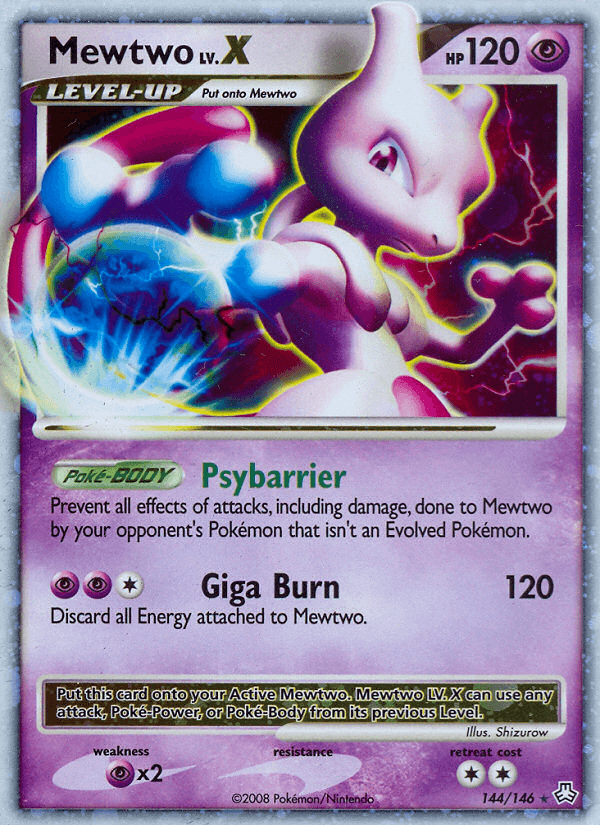Mewtwo LV.X, kortbilde fra pokemontcg.io