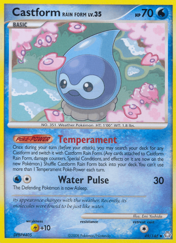 Castform Rain Form, kortbilde fra pokemontcg.io
