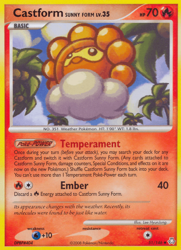 Castform Sunny Form, kortbilde fra pokemontcg.io