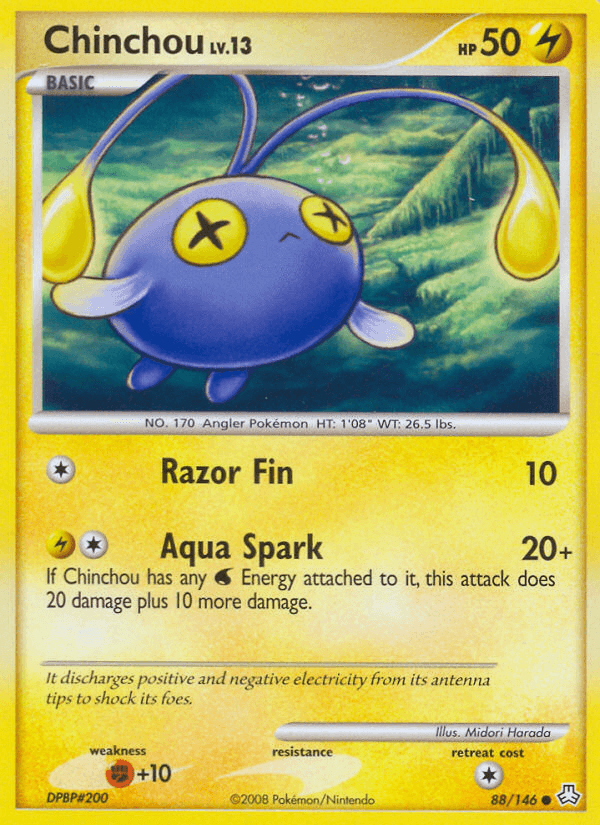 Chinchou, kortbilde fra pokemontcg.io