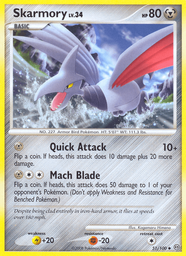 Skarmory, kortbilde fra pokemontcg.io