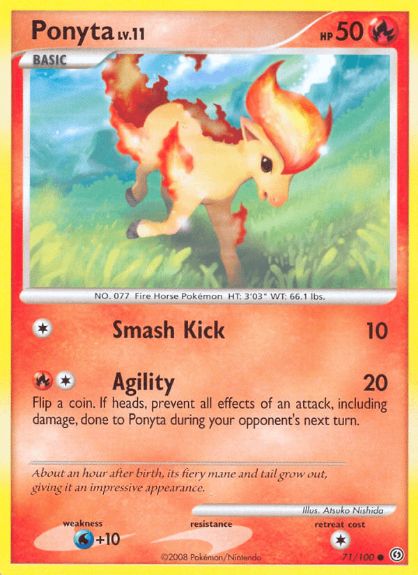 Ponyta, kortbilde fra pokemontcg.io