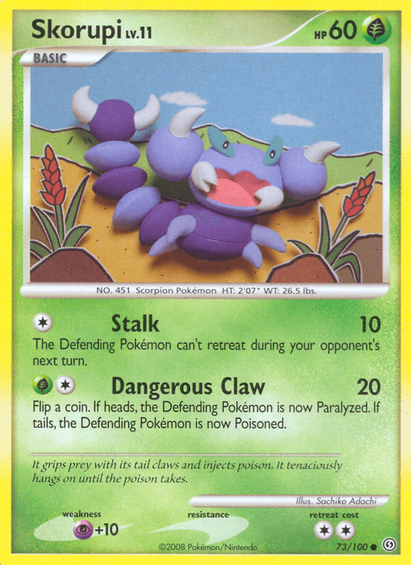 Skorupi, kortbilde fra pokemontcg.io