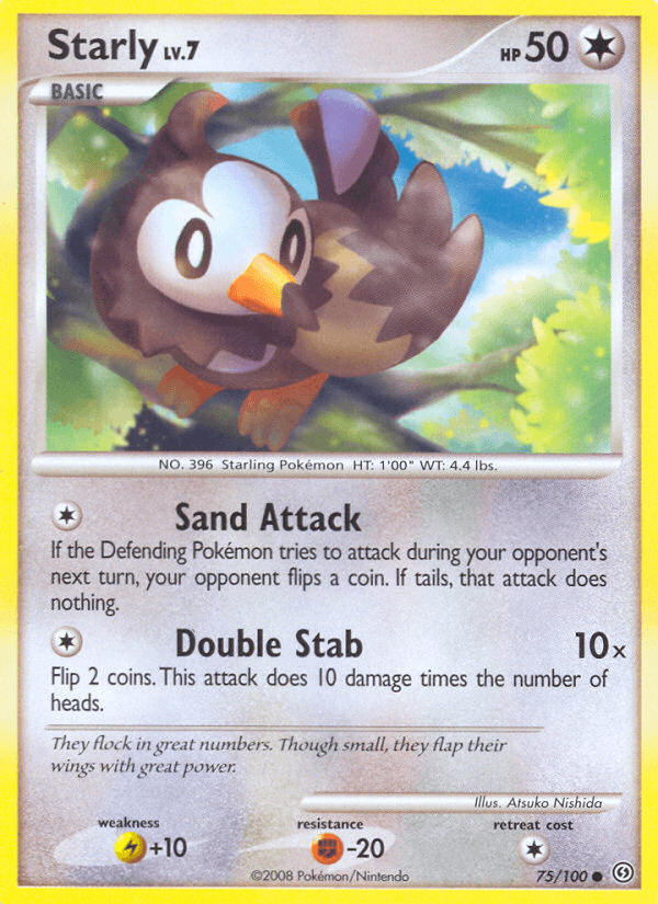 Starly, kortbilde fra pokemontcg.io