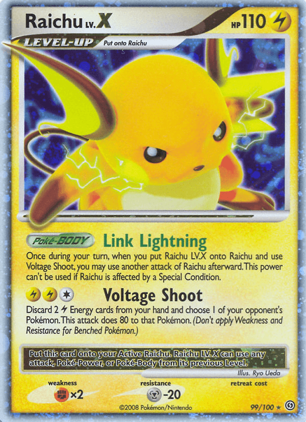 Raichu LV.X, kortbilde fra pokemontcg.io