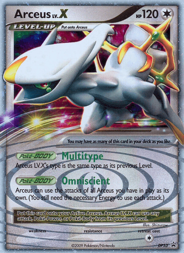 Arceus LV.X, kortbilde fra pokemontcg.io