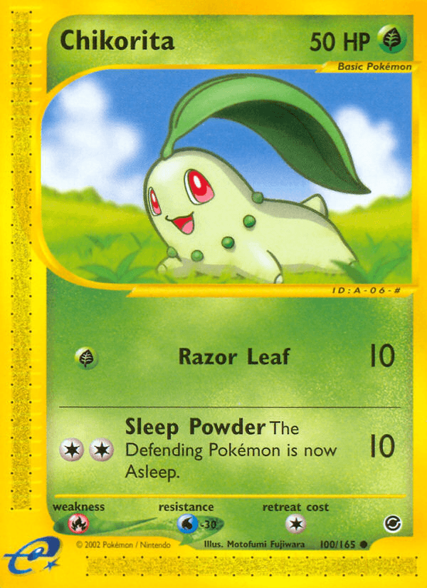 Chikorita, kortbilde fra pokemontcg.io