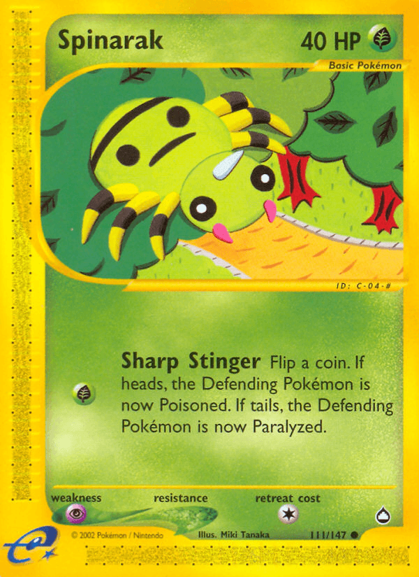 Spinarak, kortbilde fra pokemontcg.io