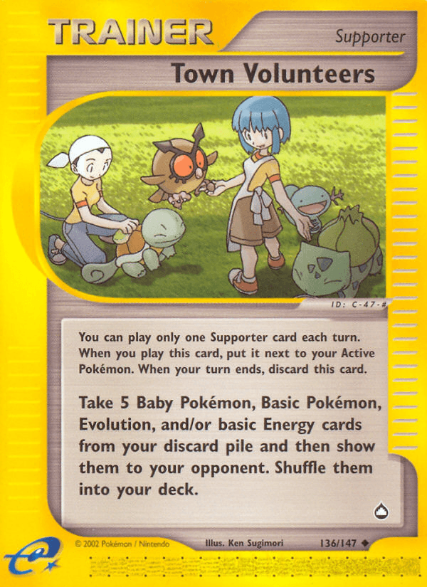Town Volunteers, kortbilde fra pokemontcg.io