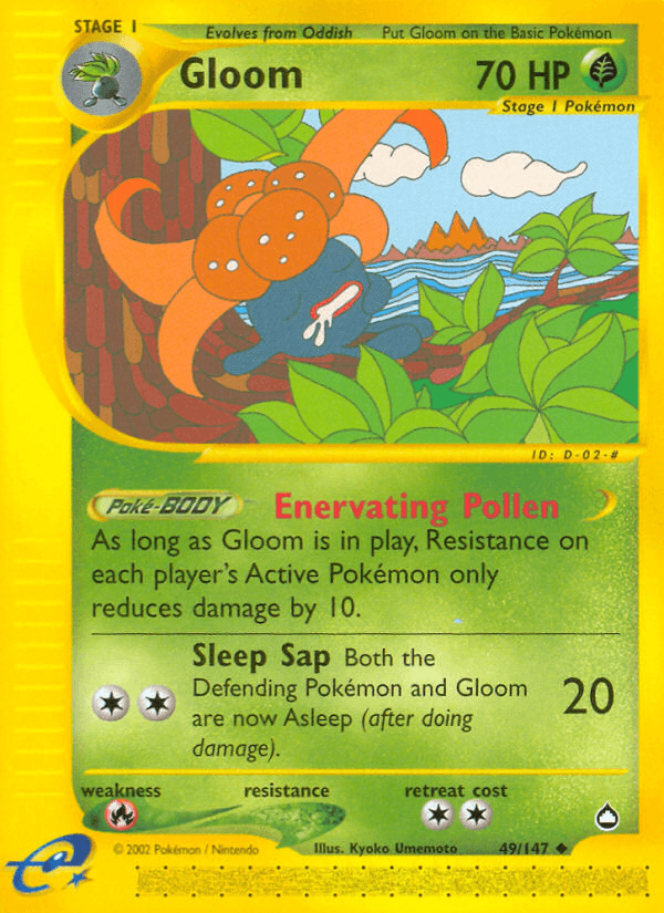 Gloom, kortbilde fra pokemontcg.io