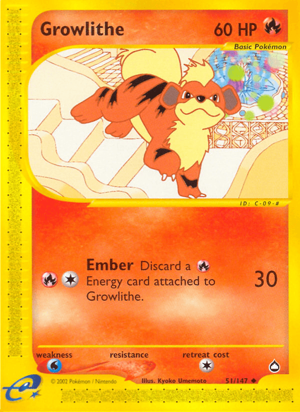 Growlithe, kortbilde fra pokemontcg.io