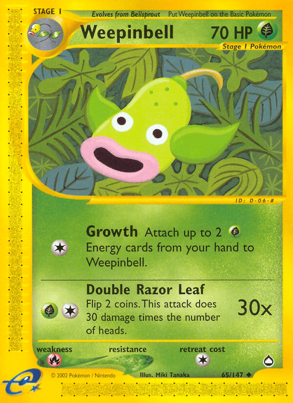 Weepinbell, kortbilde fra pokemontcg.io
