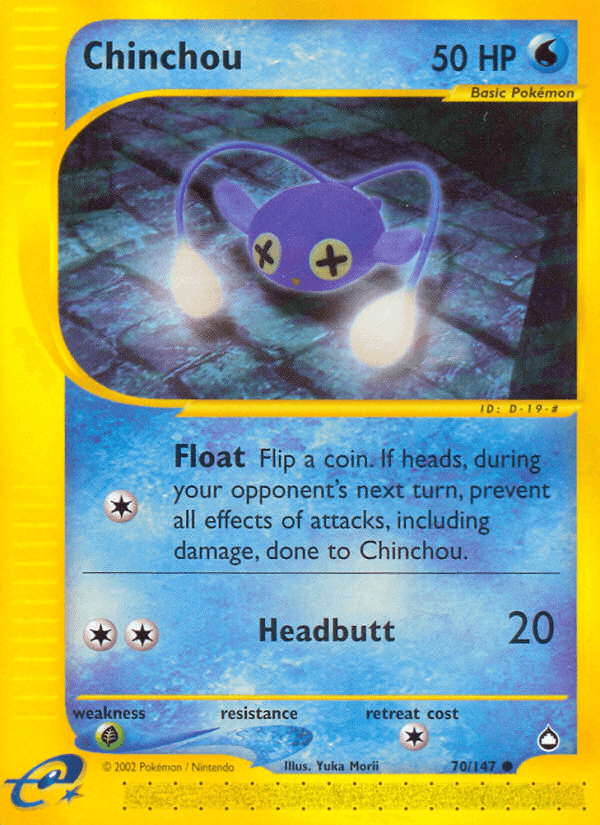 Chinchou, kortbilde fra pokemontcg.io