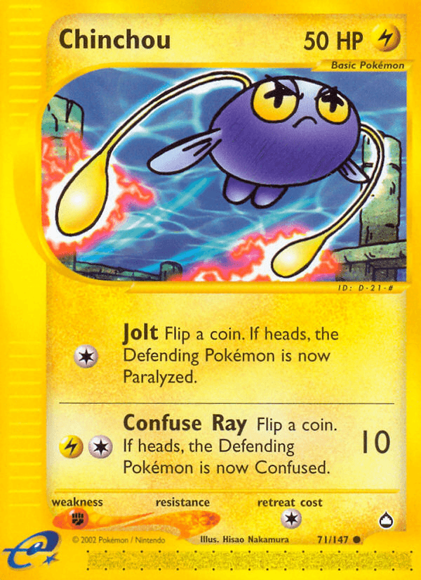 Chinchou, kortbilde fra pokemontcg.io