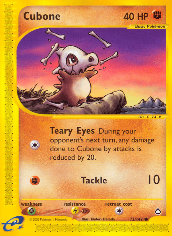 Cubone, kortbilde fra pokemontcg.io