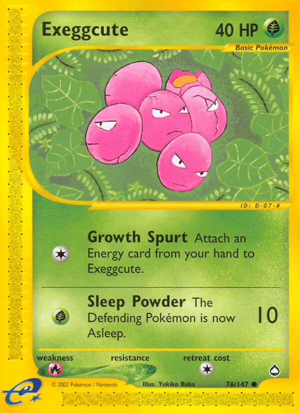 Exeggcute, kortbilde fra pokemontcg.io