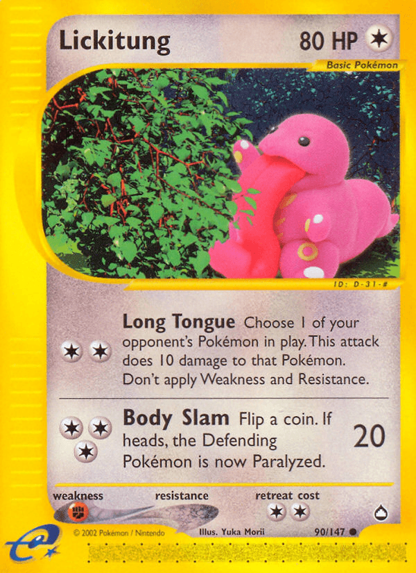 Lickitung, kortbilde fra pokemontcg.io