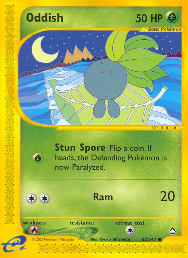 Oddish, kortbilde fra pokemontcg.io