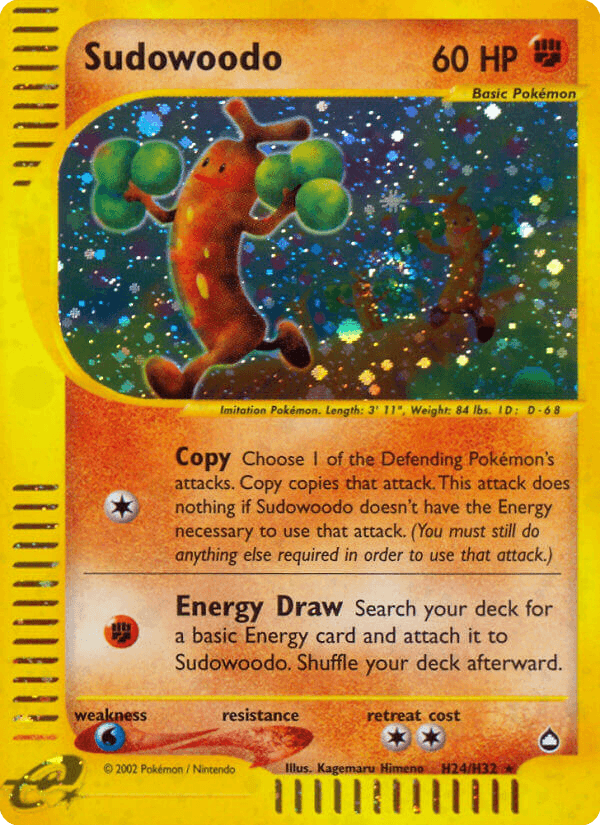 Sudowoodo, kortbilde fra pokemontcg.io