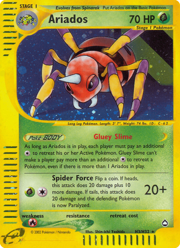 Ariados, kortbilde fra pokemontcg.io