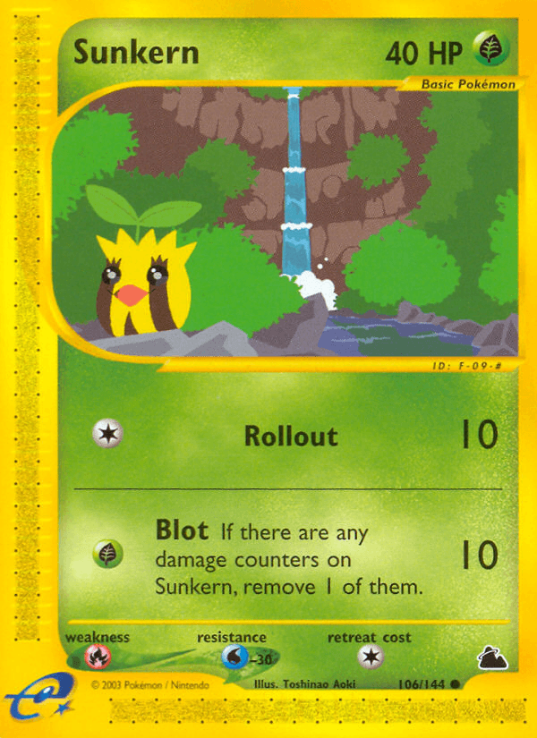Sunkern, kortbilde fra pokemontcg.io