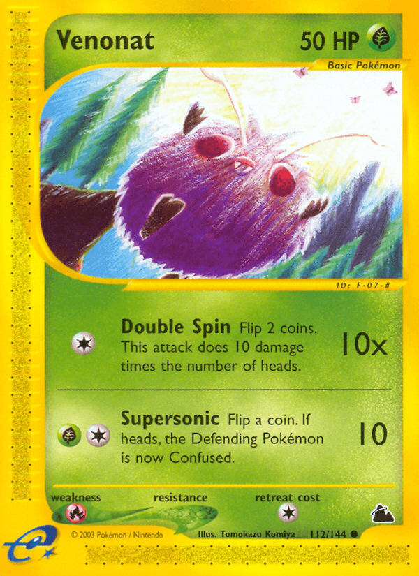 Venonat, kortbilde fra pokemontcg.io