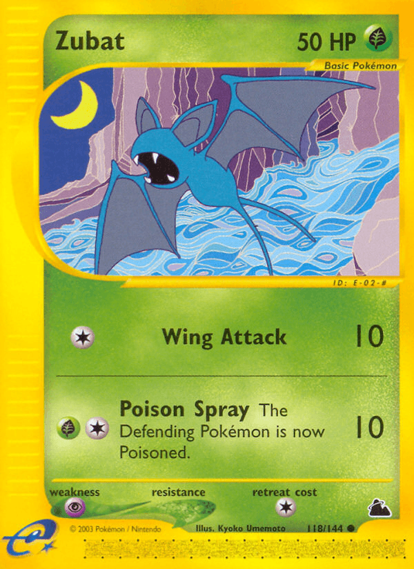 Zubat, kortbilde fra pokemontcg.io