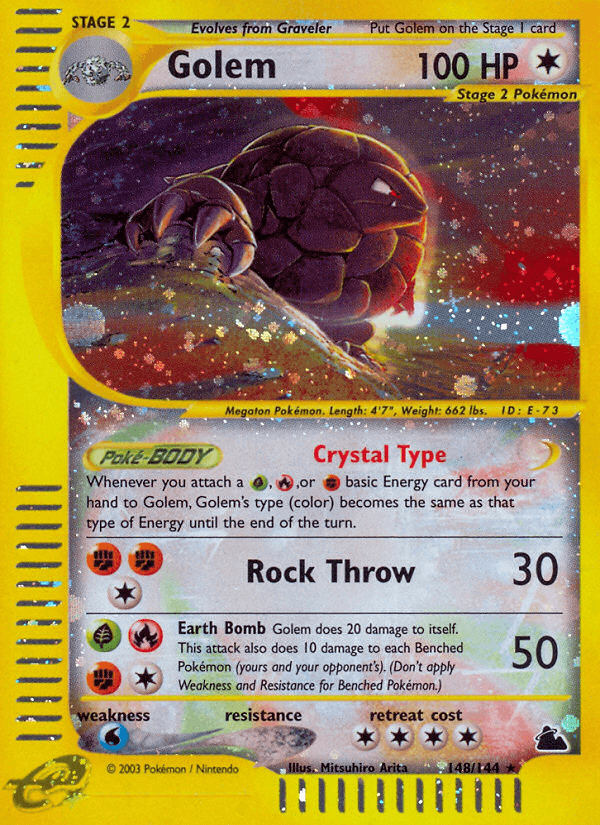 Golem, kortbilde fra pokemontcg.io
