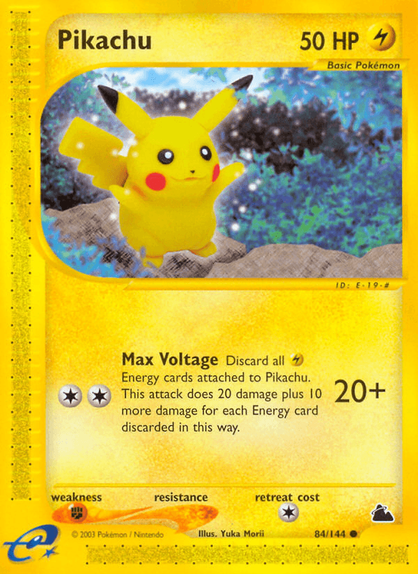 Pikachu, kortbilde fra pokemontcg.io