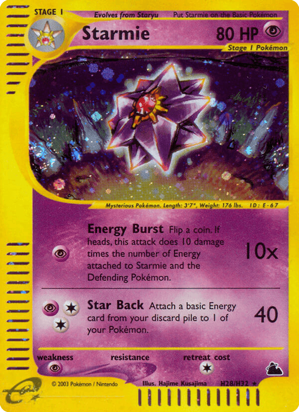 Starmie, kortbilde fra pokemontcg.io