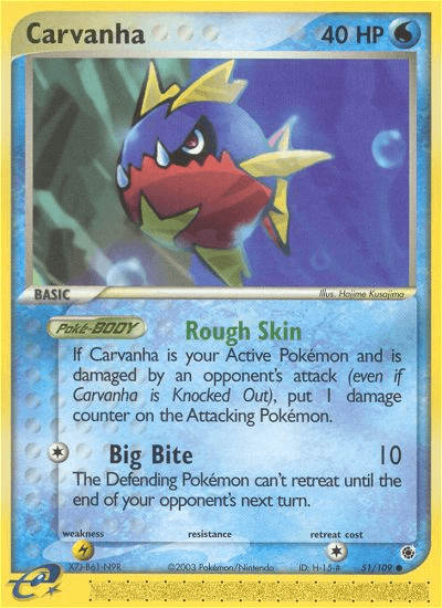 Carvanha, kortbilde fra pokemontcg.io