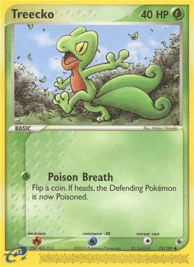 Treecko, kortbilde fra pokemontcg.io