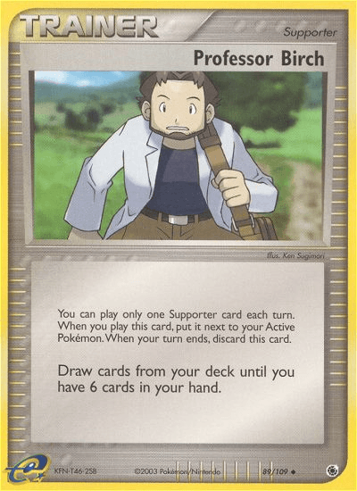 Professor Birch, kortbilde fra pokemontcg.io