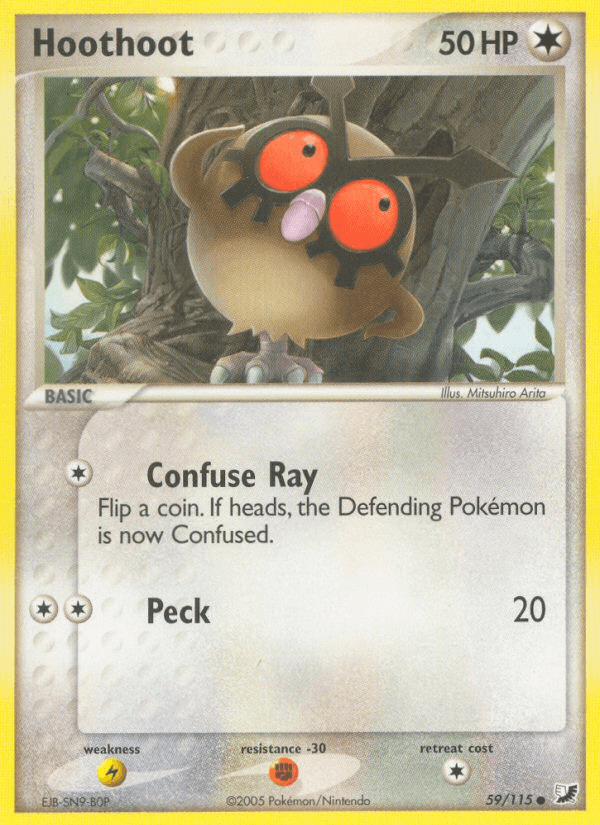 Hoothoot, kortbilde fra pokemontcg.io